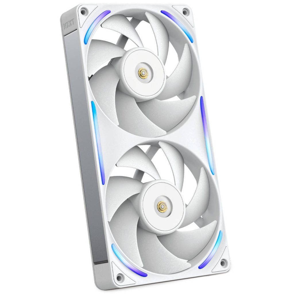 NZXT F240X RGB Case Fan, LCP Rotor, Hybrid Bearing, aRGB - white, 240mm : image 1