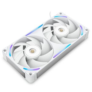 NZXT F240X RGB Case Fan, LCP Rotor, Hybrid Bearing, aRGB - white, 240mm : image 3