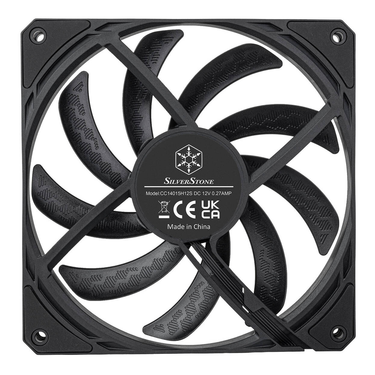 SilverStone SST-AS140B Air Slim 140 PWM Fan - black