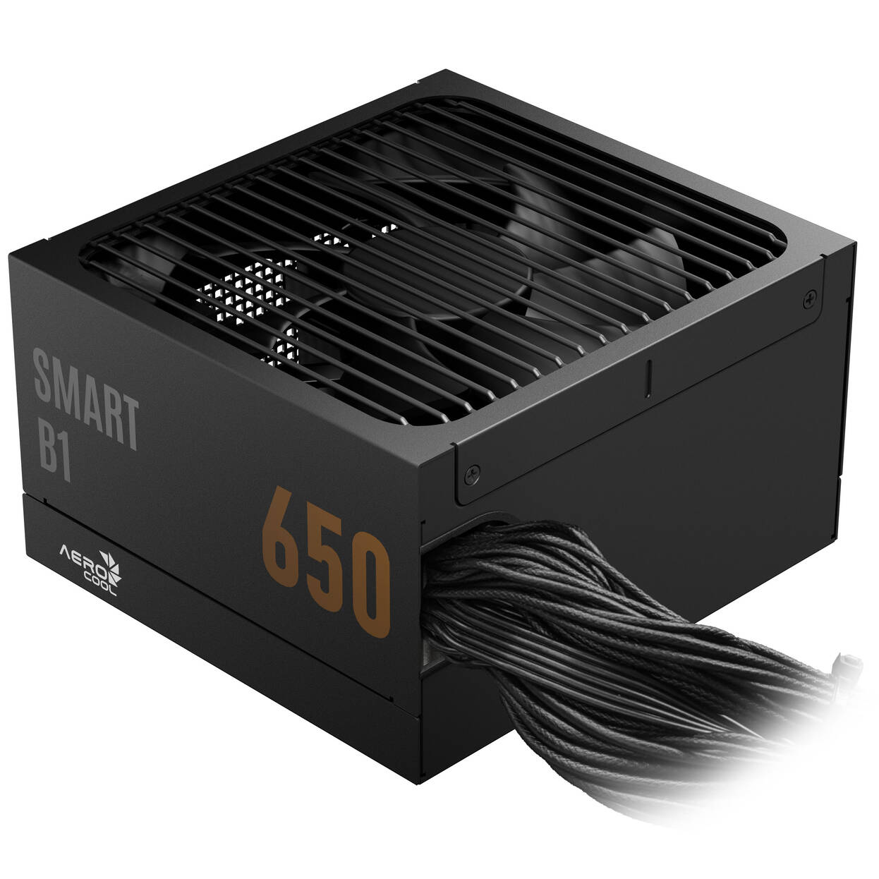 AeroCool Smart B1 80 PLUS Bronze Power Supply, PCIe 5.1, ATX 3.1 - 650 Watt, black