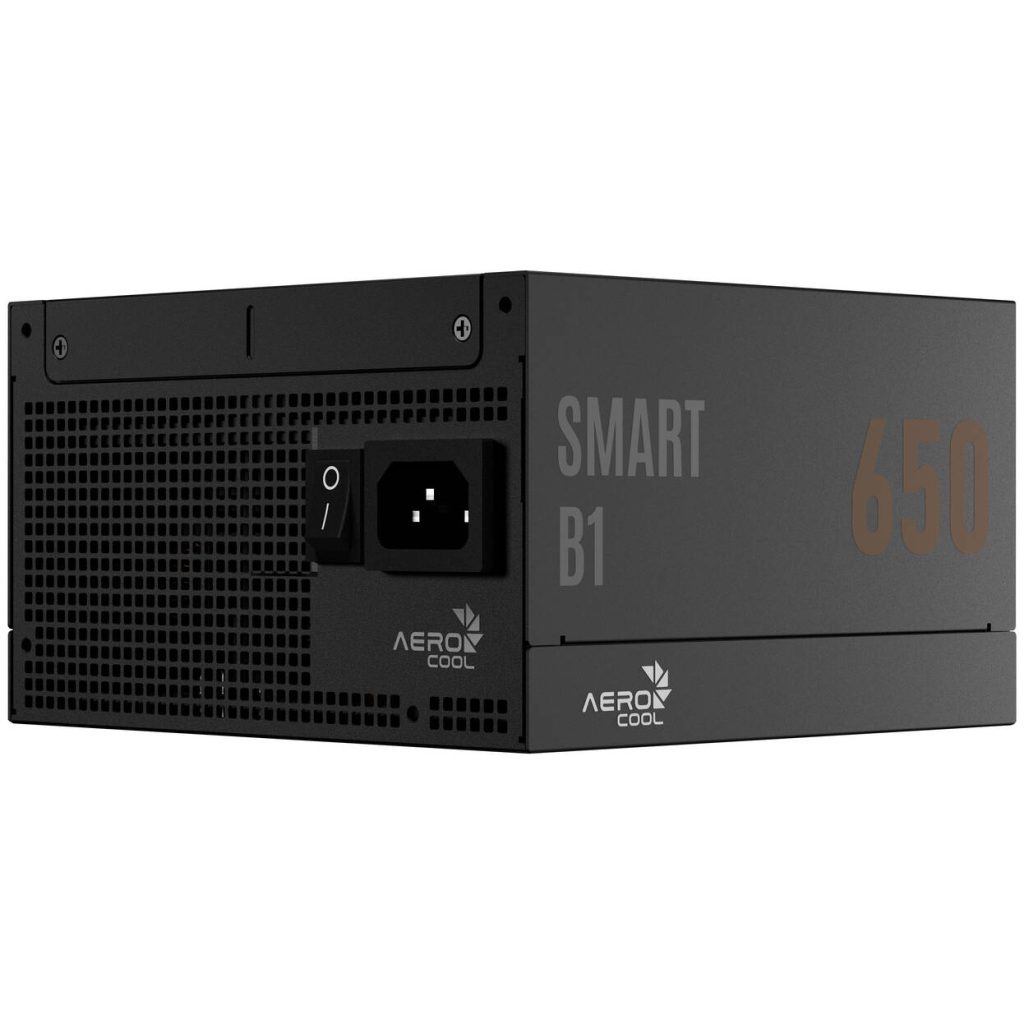 AeroCool Smart B1 80 PLUS Bronze Power Supply, PCIe 5.1, ATX 3.1 - 650 Watt, black