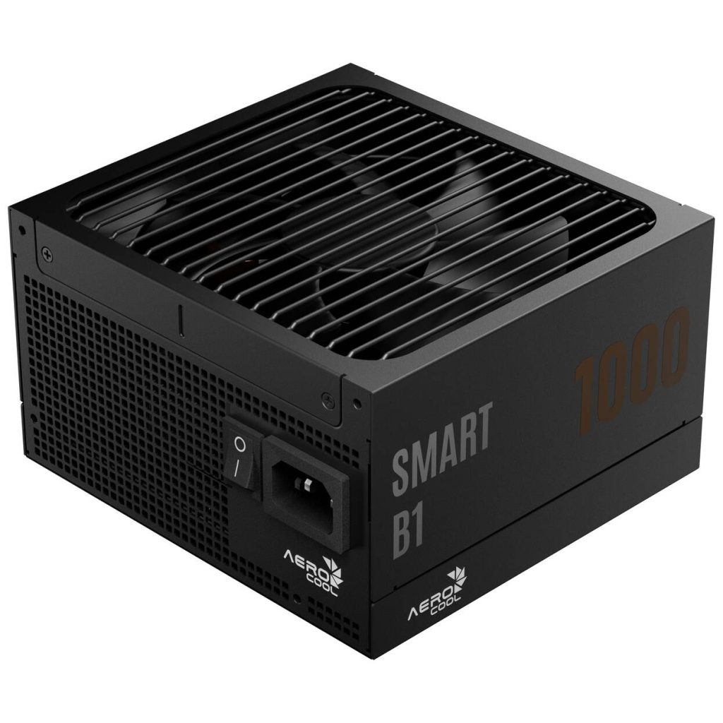 AeroCool Smart B1 80 PLUS Bronze Power Supply, PCIe 5.1, ATX 3.1 - 1000 Watts, Black