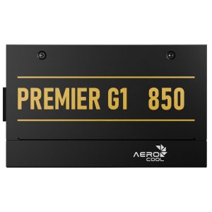 AeroCool Premier G1 80 PLUS Gold Power Supply, PCIe 5.1, ATX 3.1 - 850 Watt, Black