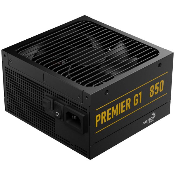AeroCool Premier G1 80 PLUS Gold Power Supply, PCIe 5.1, ATX 3.1 – 850 Watt, Black