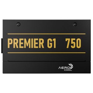 AeroCool Premier G1 80 PLUS Gold Power Supply, PCIe 5.1, ATX 3.1 - 750 Watt, black