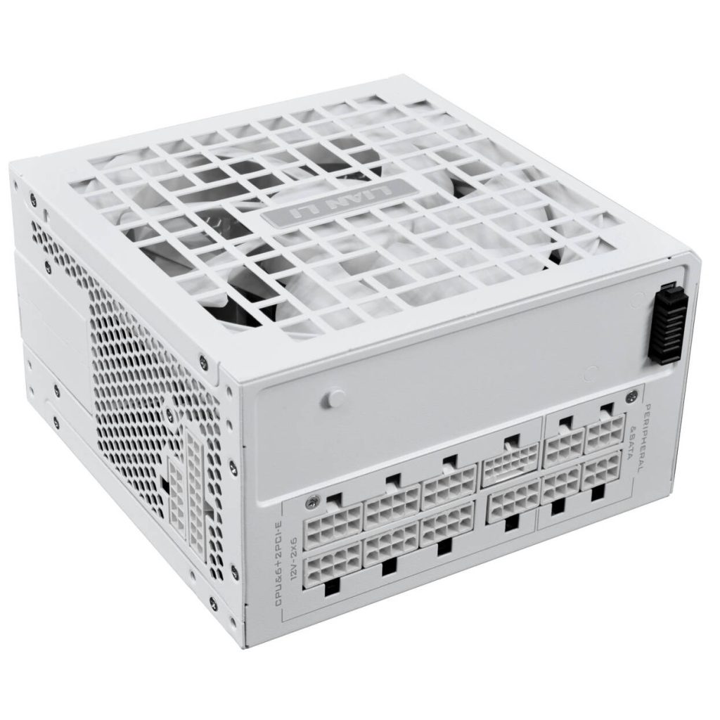 Lian Li RS Series 80 PLUS Gold Power Supply, ATX 3.1, modular - 1,000 Watts, white