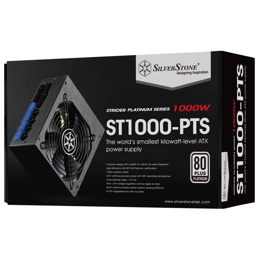 SilverStone SST-ST1000-PTS Strider Platinum Series 80 PLUS Platinum, modular - 1000 Watt : image 7