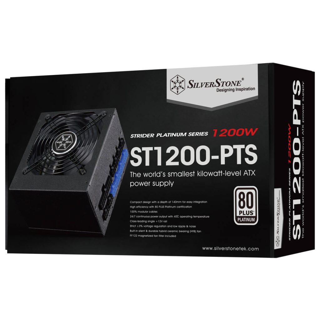 SilverStone SST-ST1200-PTS Strider Platinum Series 80 PLUS Platinum, modular - 1200 Watt