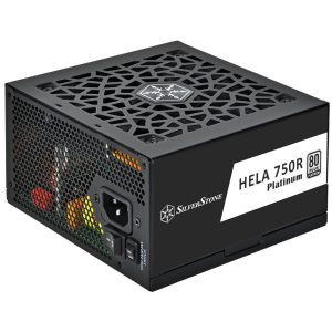 SilverStone HELA 750R 80 PLUS Platinum power supply, ATX 3.1, PCIe 5.1 - 750 watts, black : image 1