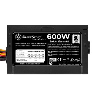 Silverstone 600w Strider Essential Series 80Plus PSU : image 2