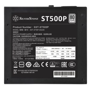Silverstone Strider 500w Series 80Plus Bronze PSU