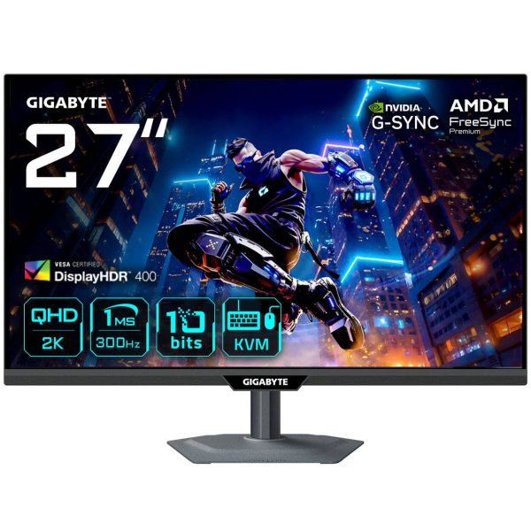 GIGABYTE M27Q3 27 Zoll QHD Gaming-Monitor, 300Hz, SS-IPS-Panel, G-Sync Compatible