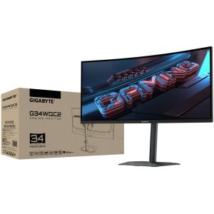 Gigabyte G34WQC2, 34-inch WQHD Gaming Monitor, 200Hz, VA Panel, FreeSync Premium
