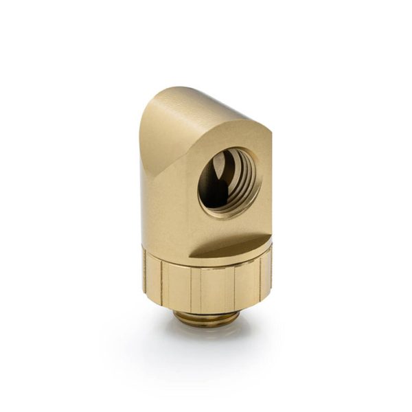Bitspower Artemis 90 Degree Fitting – rotatable, stardust gold