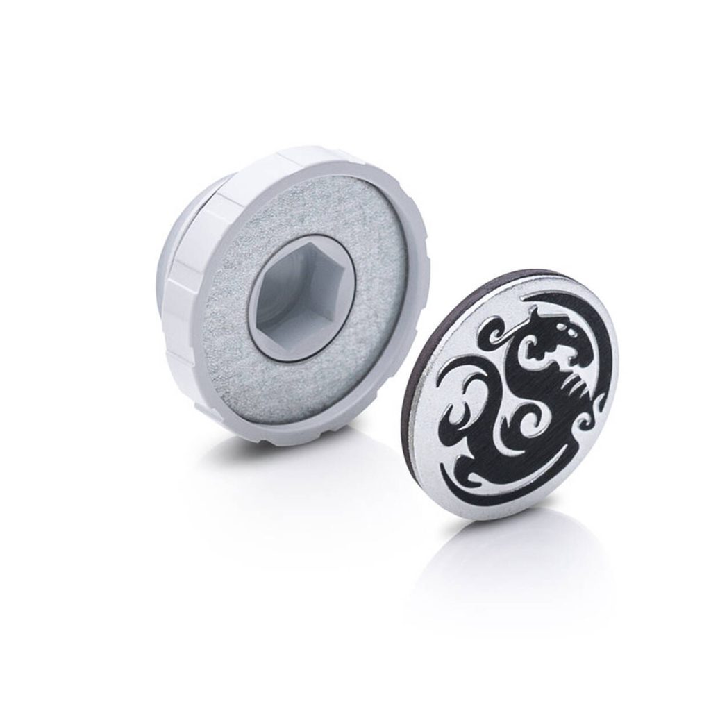 Bitspower Artemis Stop Fitting G1/4 Inch, 4-Pack - white