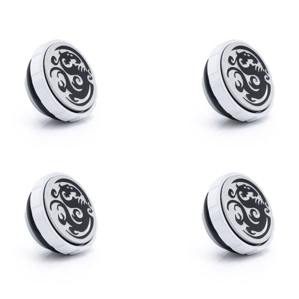 Bitspower Artemis Stop Fitting G1/4 Inch, 4-Pack – white