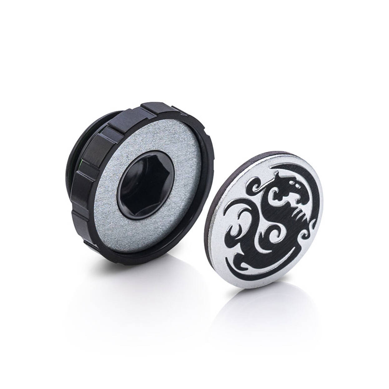Bitspower Artemis Stop Fitting G1/4 Inch, 4-Pack - Matte Black