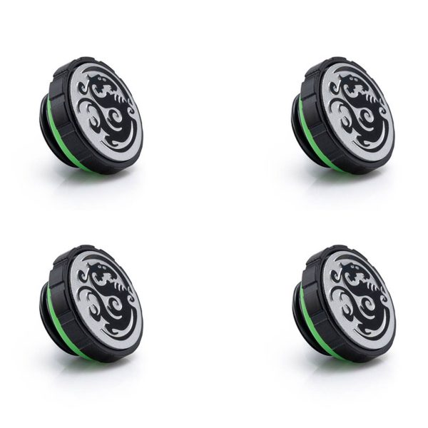 Bitspower Artemis Stop Fitting G1/4 Inch, 4-Pack – Matte Black