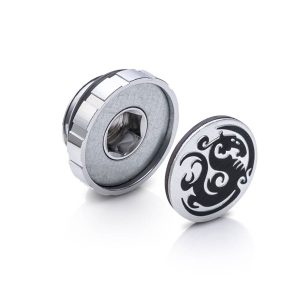 Bitspower Artemis Stop Fitting G1/4 Inch, 4-Pack - Silver Glossy