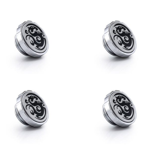 Bitspower Artemis Stop Fitting G1/4 Inch, 4-Pack – Silver Glossy