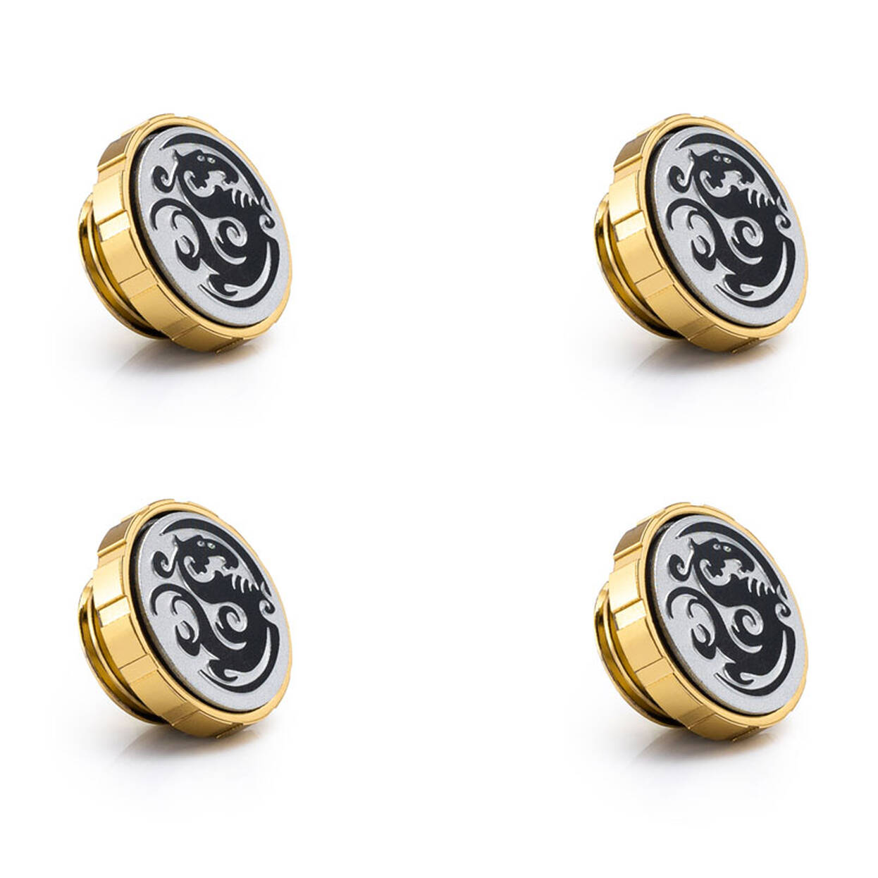 Bitspower Artemis Stop Fitting G1/4 inch, 4-Pack - Stardust Gold : image 1