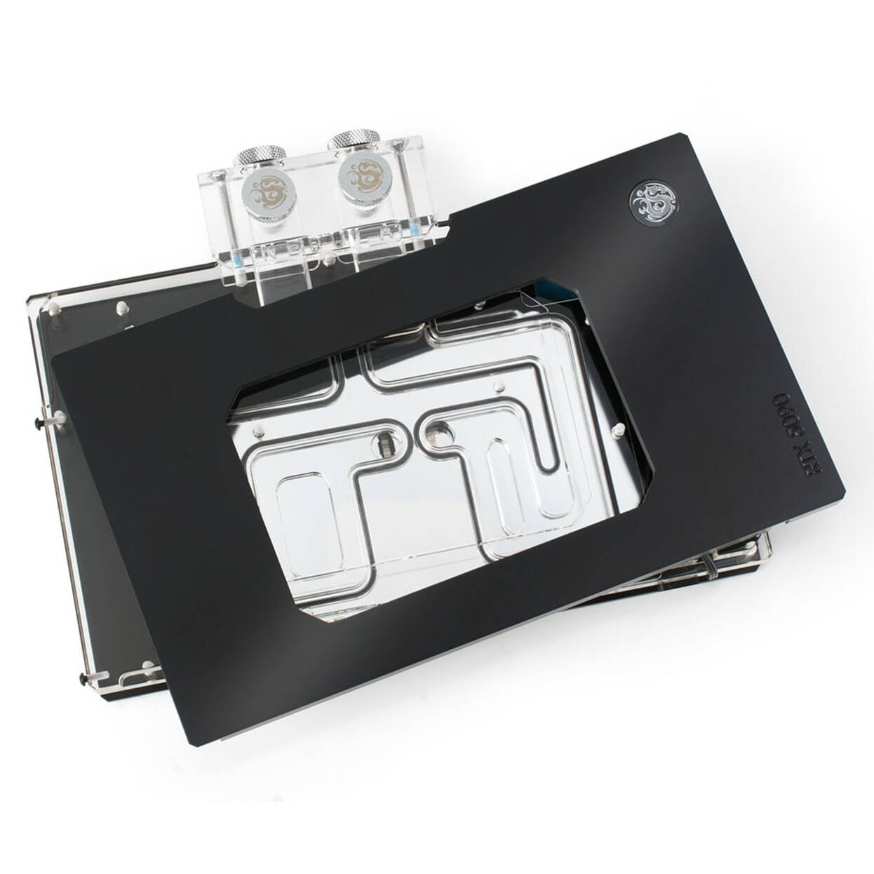 Bitspower NEBULA Suprim/Gaming Trio/Vanguard RTX 5090 Water Cooler, ARGB - Acrylic, black