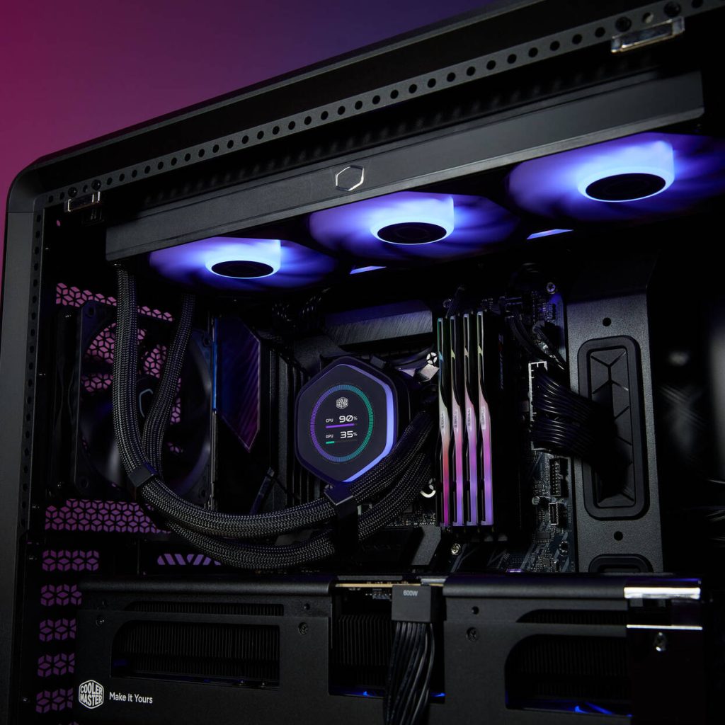 Cooler Master MasterLiquid 360 Atmos 2 LCD ARGB AIO Cooler - black : image 7