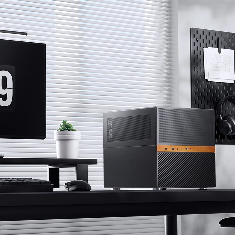 Jonsbo N6 NAS Cube Case, M-ATX - Black