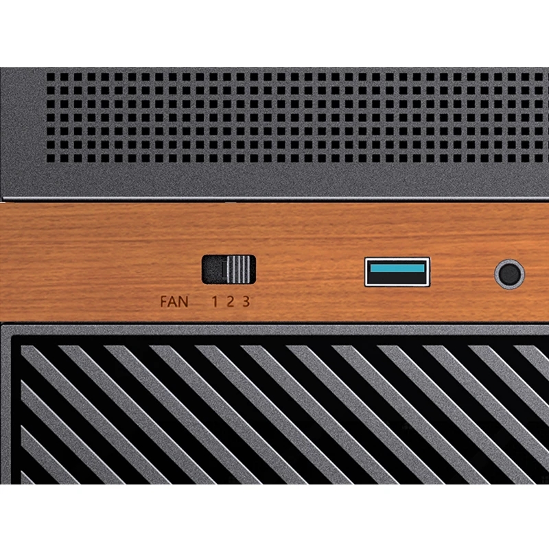 Jonsbo N6 NAS Cube Case, M-ATX - Black