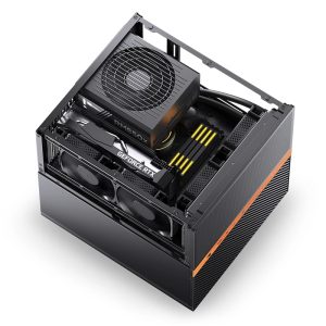 Jonsbo N6 NAS Cube Case, M-ATX - Black