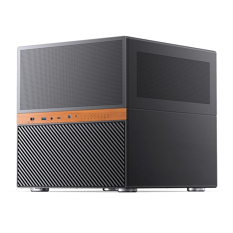 Jonsbo N6 NAS Cube Case, M-ATX - Black