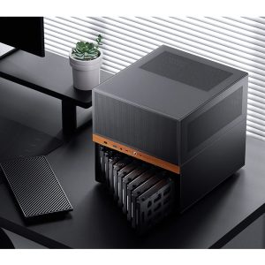 Jonsbo N6 NAS Cube Case, M-ATX - Black
