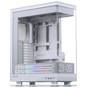 Phanteks Evolv X2 Matrix PC Case, Mid-Tower, E-ATX, Tempered Glass, Matrix LED - White
