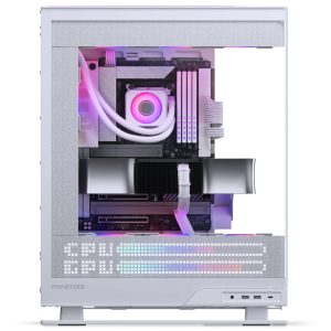 Phanteks Evolv X2 Matrix PC Case, Mid-Tower, E-ATX, Tempered Glass, Matrix LED - White