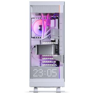 Phanteks Evolv X2 Matrix PC Case, Mid-Tower, E-ATX, Tempered Glass, Matrix LED - White