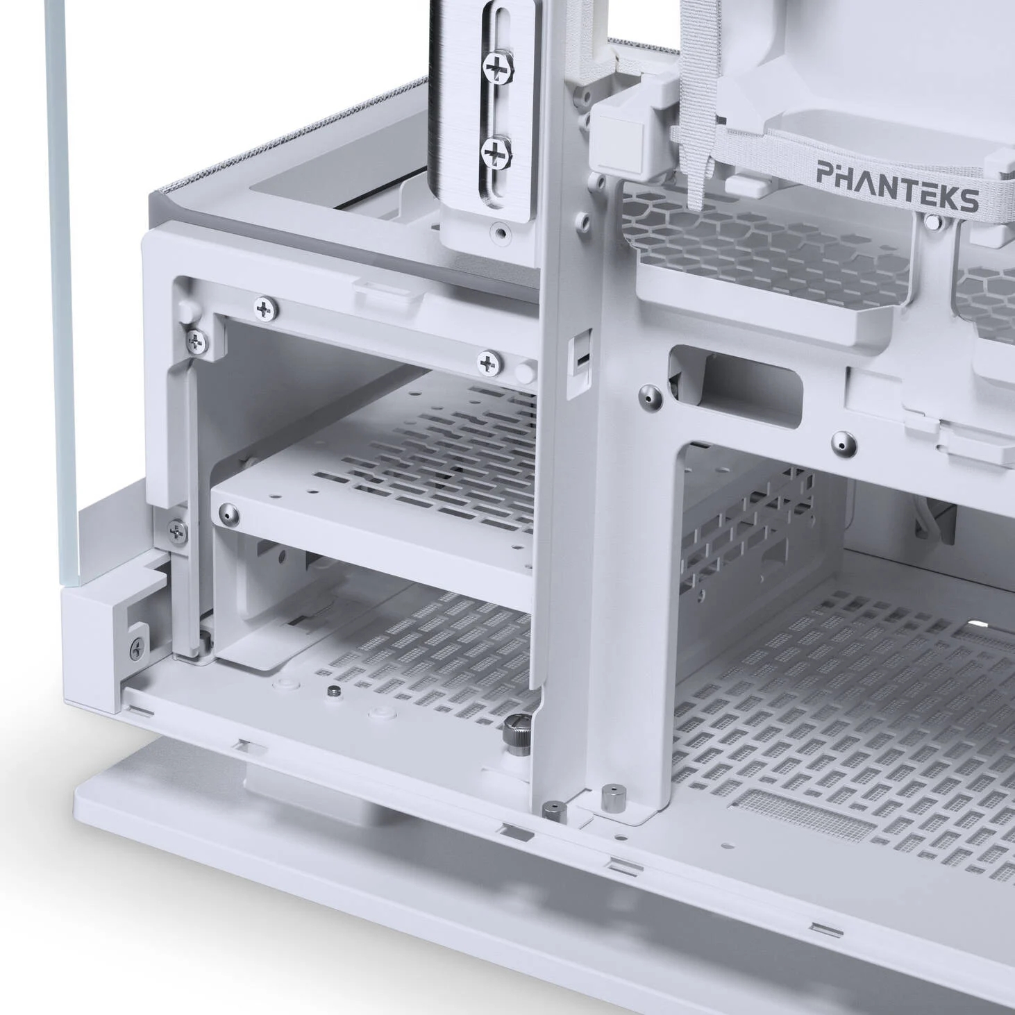 Phanteks Evolv X2 Matrix PC Case, Mid-Tower, E-ATX, Tempered Glass, Matrix LED - White