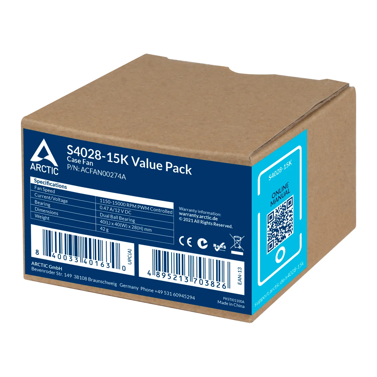 Arctic S4028-6K - 5 Pack (40x40x28 mm Fan)