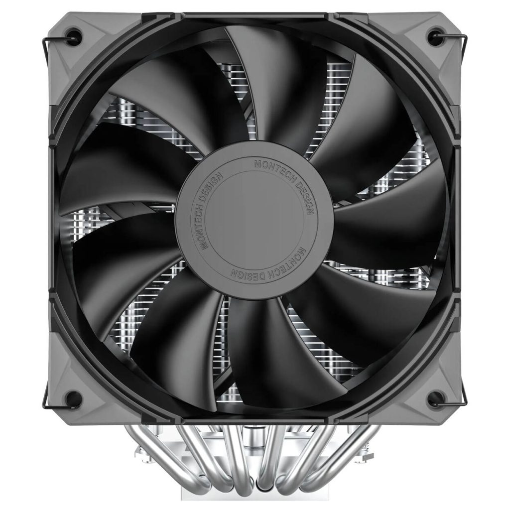 Montech NX600 CPU Cooler, Dual Tower - 2x 120mm, black