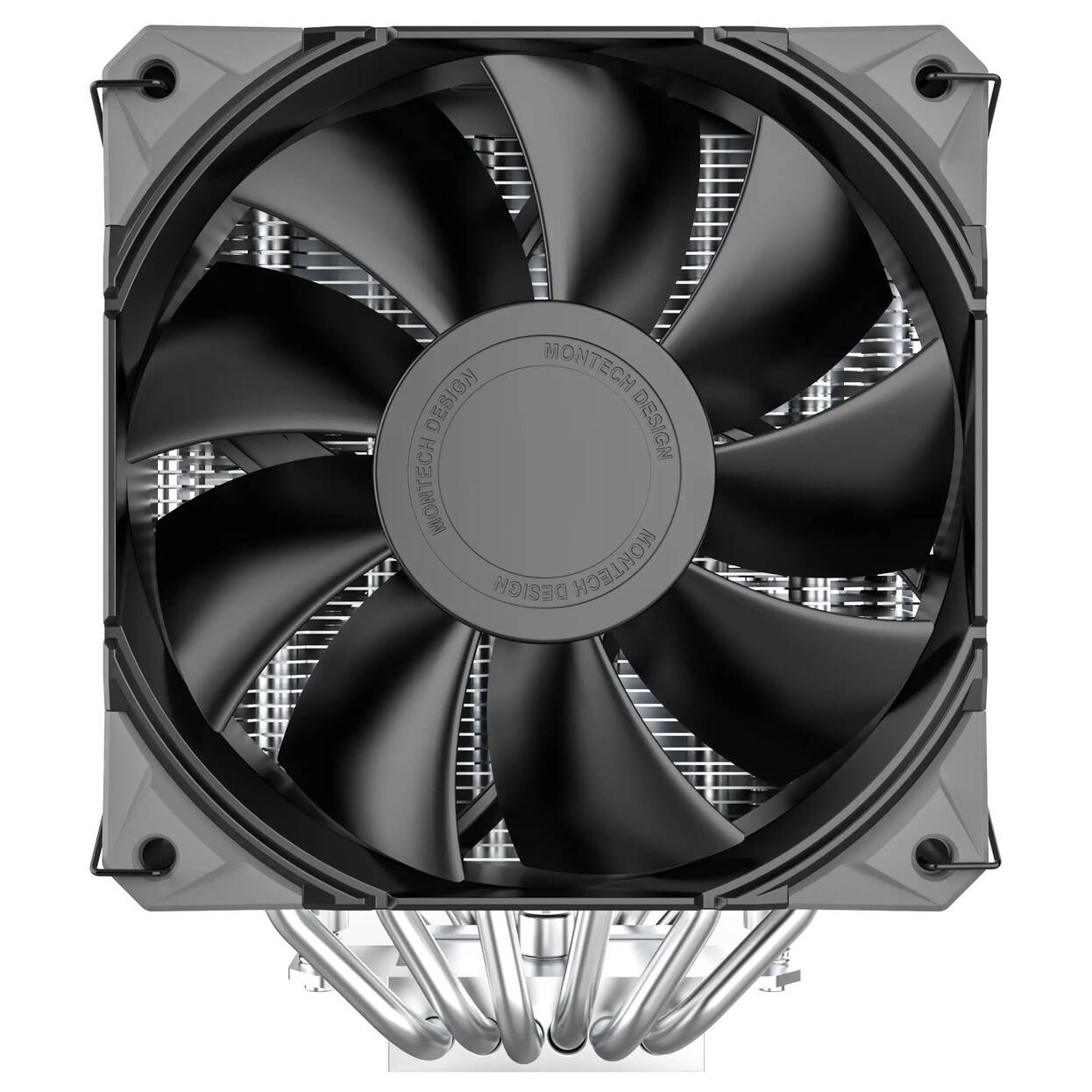 Montech NX600 CPU Cooler, Dual Tower - 2x 120mm, black