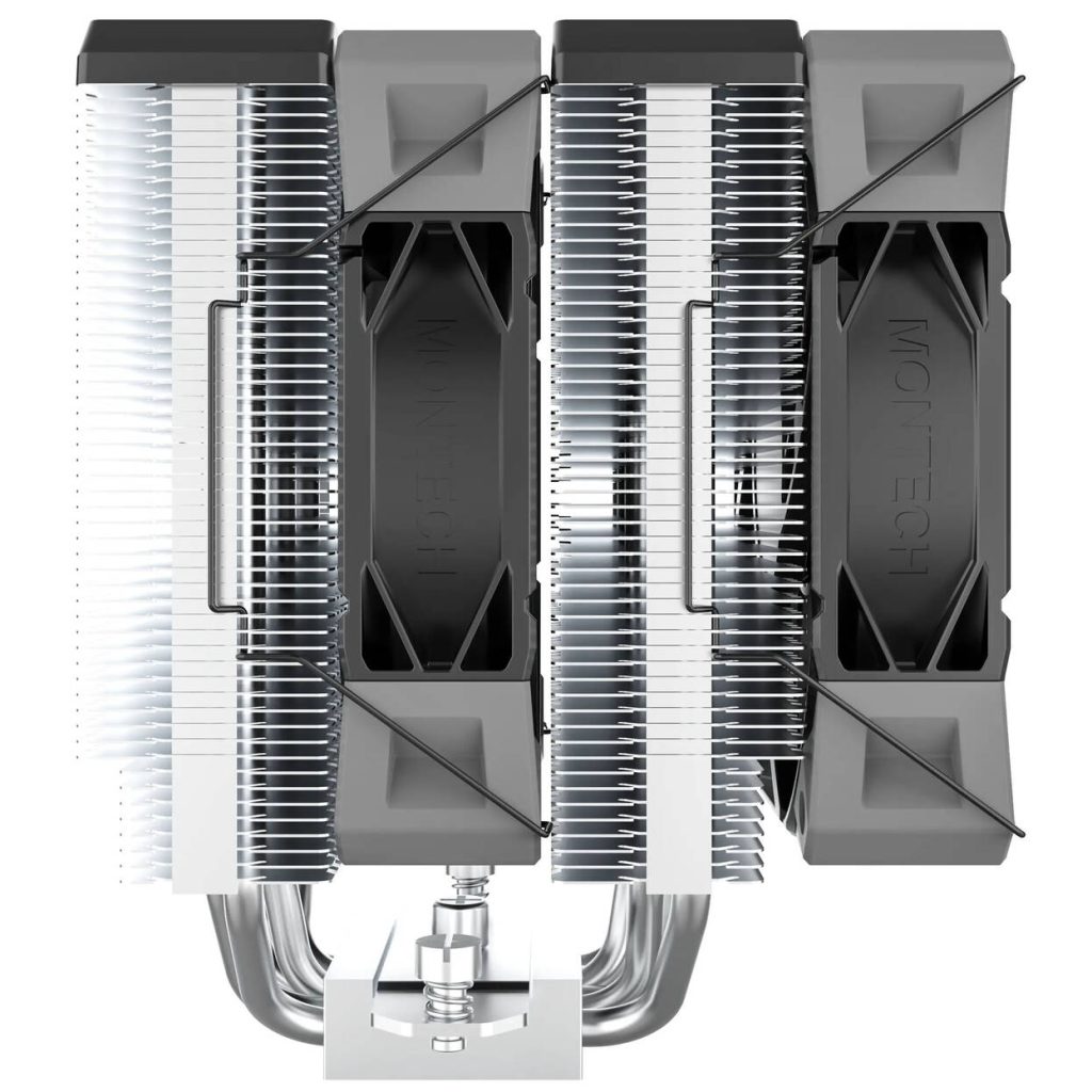 Montech NX600 CPU Cooler, Dual Tower - 2x 120mm, black