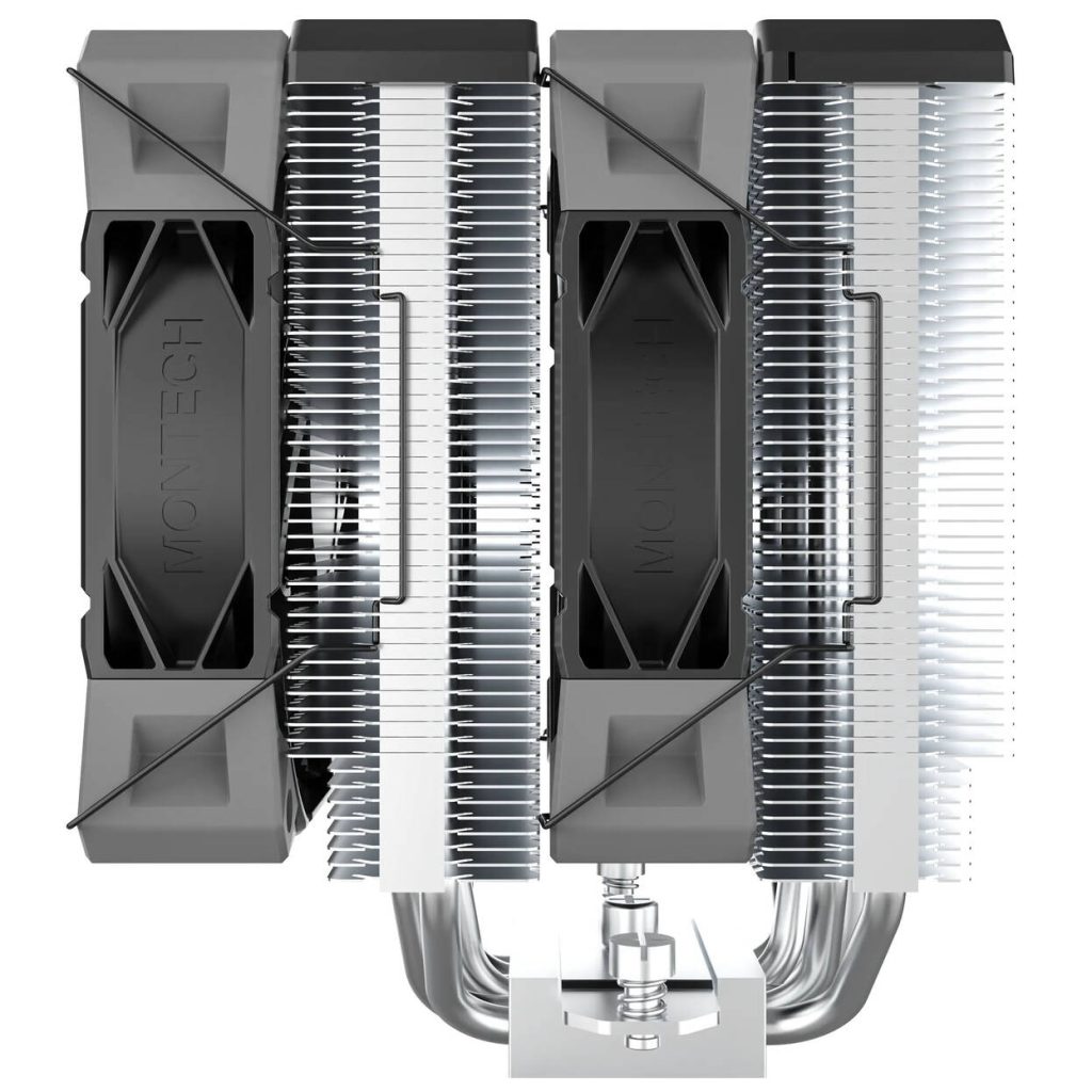 Montech NX600 CPU Cooler, Dual Tower - 2x 120mm, black