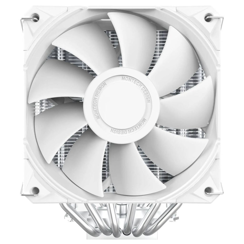 Montech NX600 CPU Cooler, Dual Tower - 2x 120mm, white