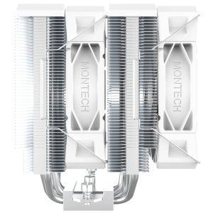 Montech NX600 CPU Cooler, Dual Tower - 2x 120mm, white