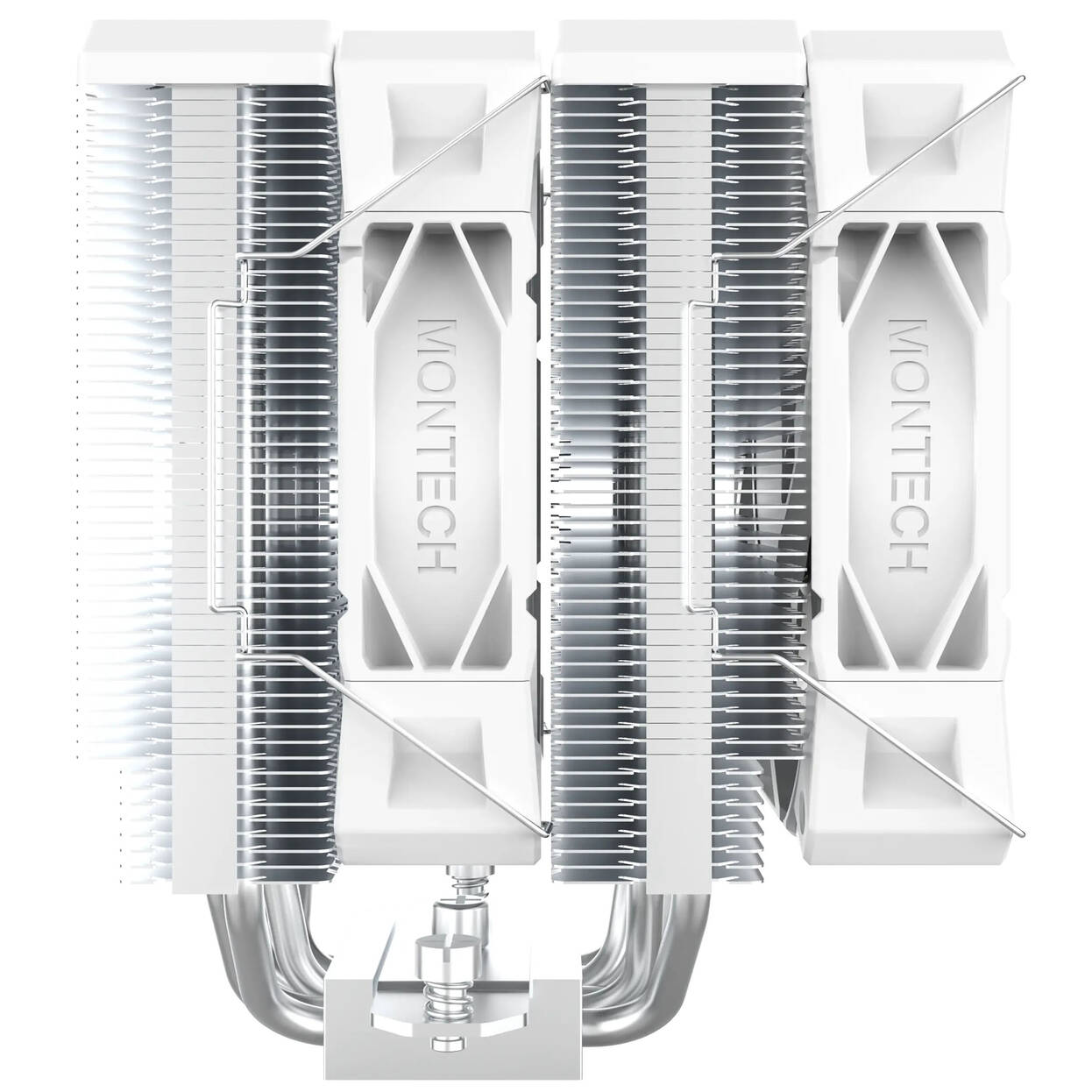 Montech NX600 CPU Cooler, Dual Tower - 2x 120mm, white