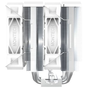 Montech NX600 CPU Cooler, Dual Tower - 2x 120mm, white