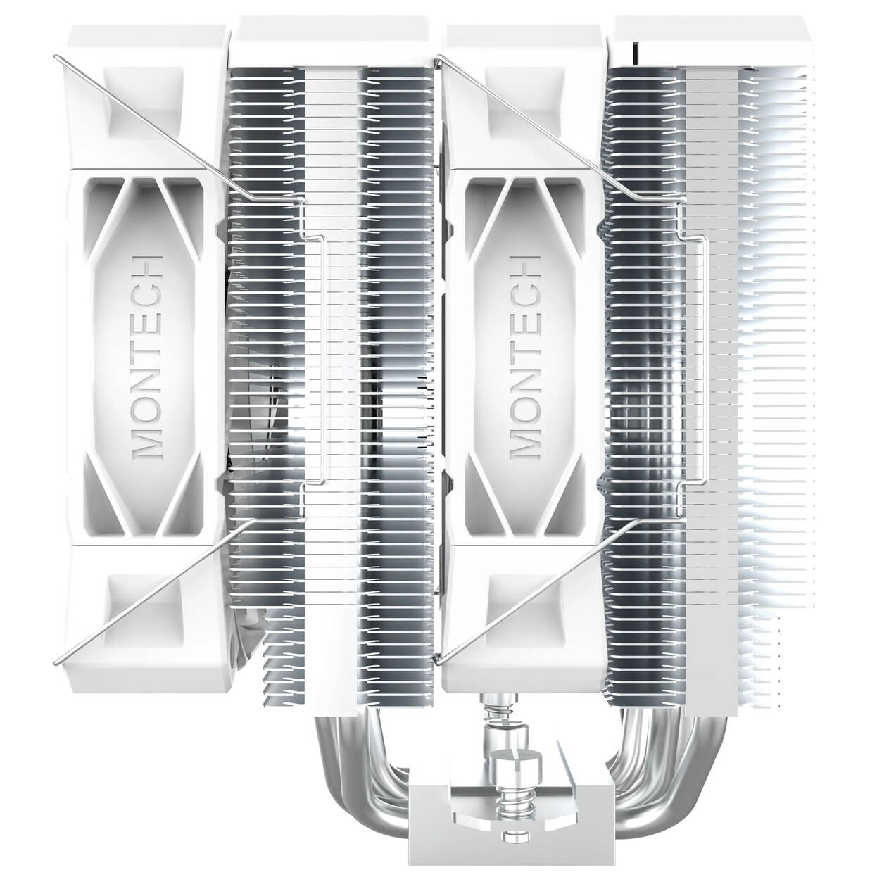 Montech NX600 CPU Cooler, Dual Tower - 2x 120mm, white