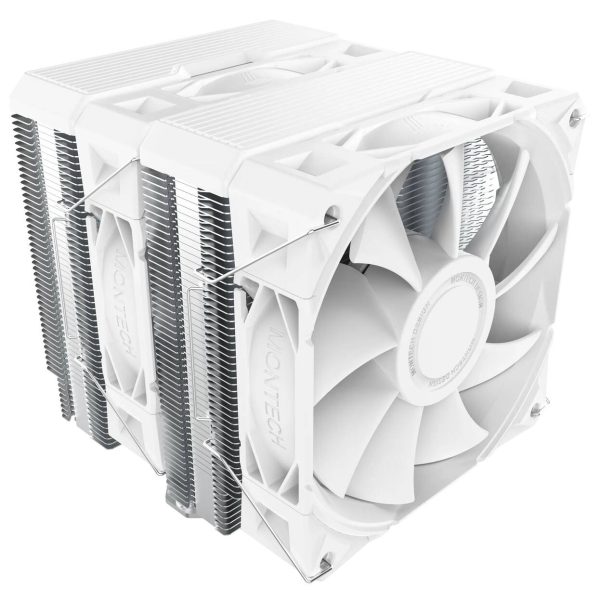 Montech NX600 CPU Cooler, Dual Tower – 2x 120mm, white