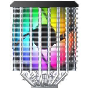 Montech NX600 ARGB CPU Cooler, Dual Tower - 2x 120mm, black