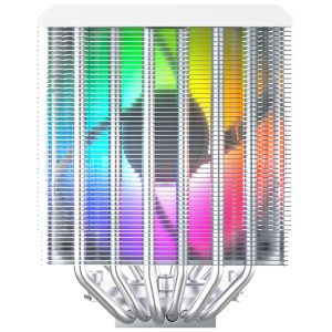 Montech NX600 ARGB CPU Cooler, Dual Tower - 2x 120mm, white