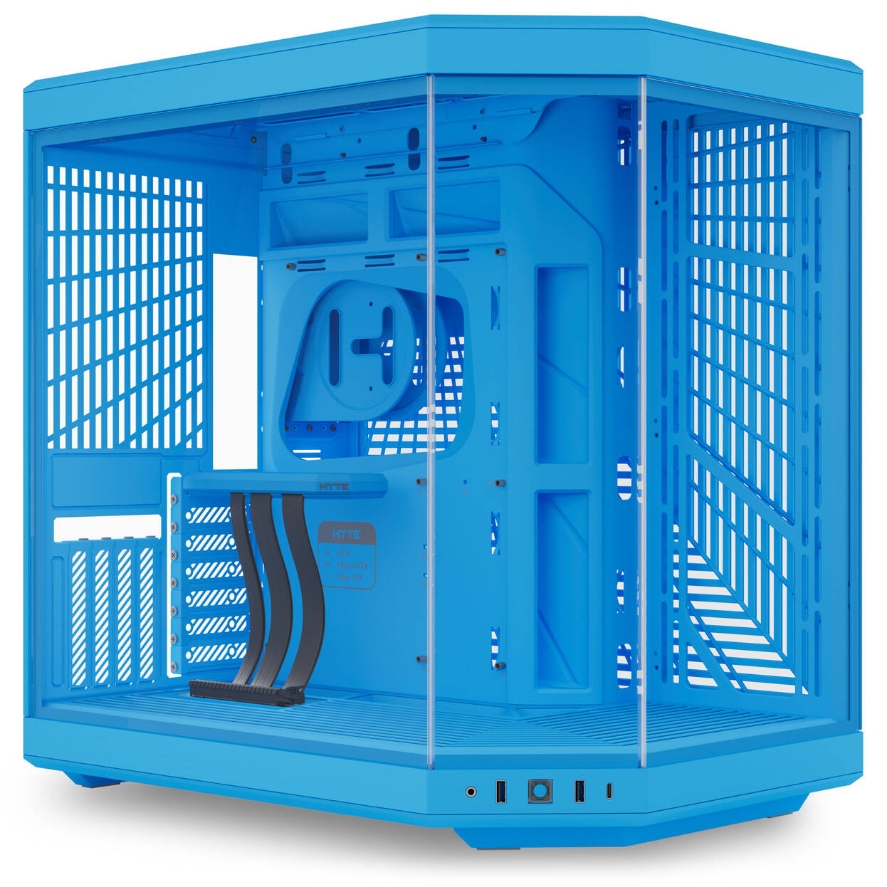 Hyte Y70 PC Case, Mid Tower, Standard – Blueberry Milk